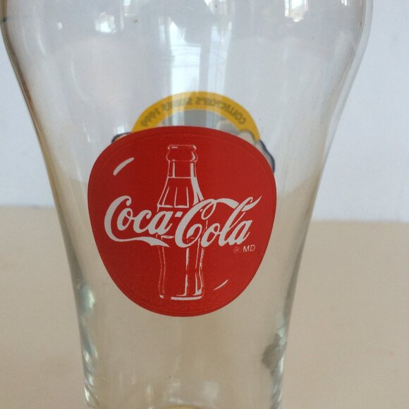 VTG 1999 Ginos Pizza Restaurant Collectors Series Drinking Glass Coca Cola Logo - Picture 6 of 8